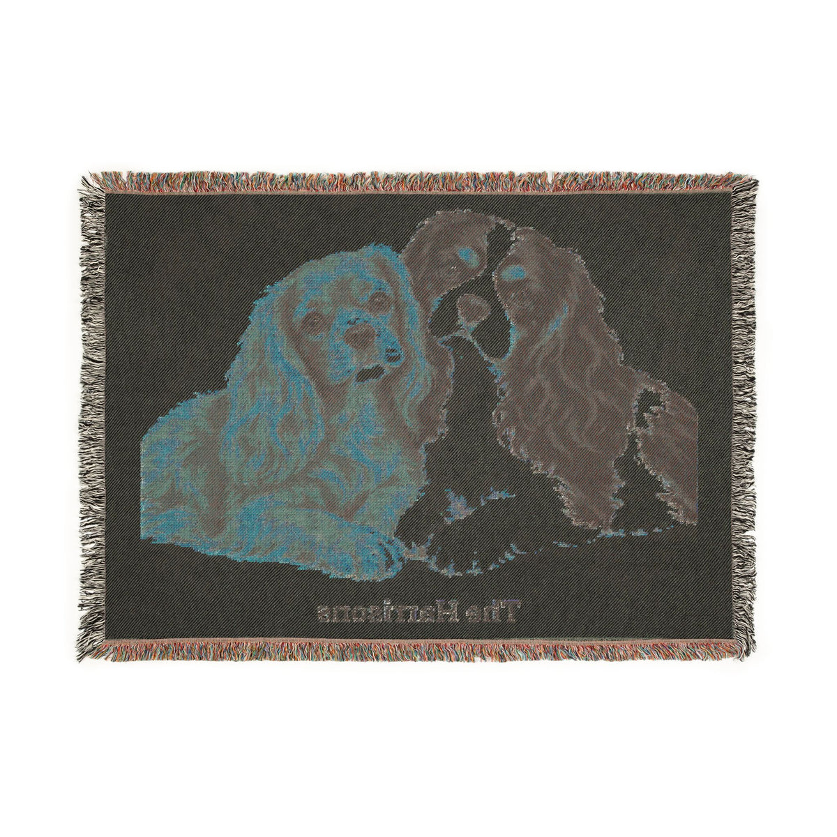 Personalized Cavalier King Charles Spaniel Woven Blanket – Better Together