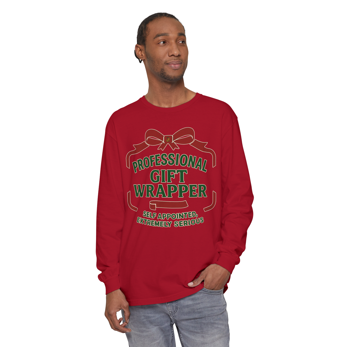 Professional Gift Wrapper - Long Sleeve Holiday Shirt
