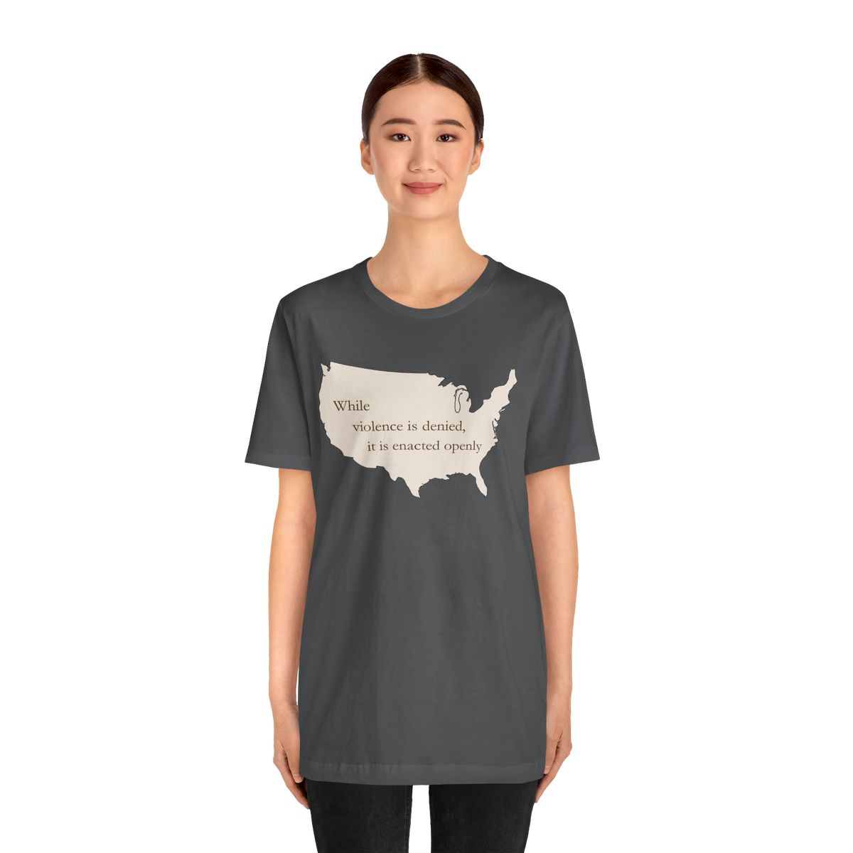 Witness: While Violence Is Denied — Unisex T-Shirt