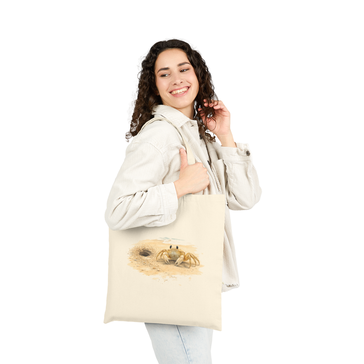 Coastal Ghost Crab Canvas Eco-Friendly Tote