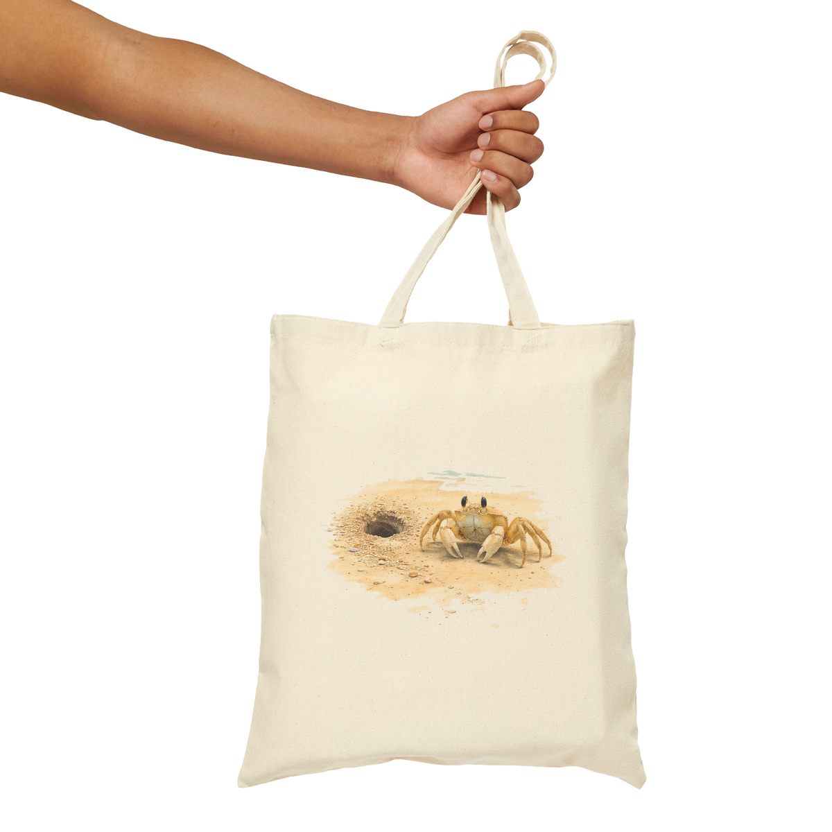 Coastal Ghost Crab Canvas Eco-Friendly Tote