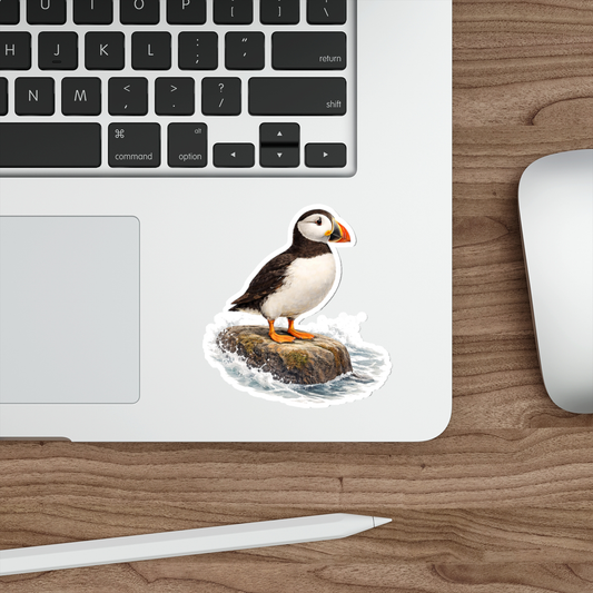 Bram the Puffin Matte Vinyl Die-Cut Sticker
