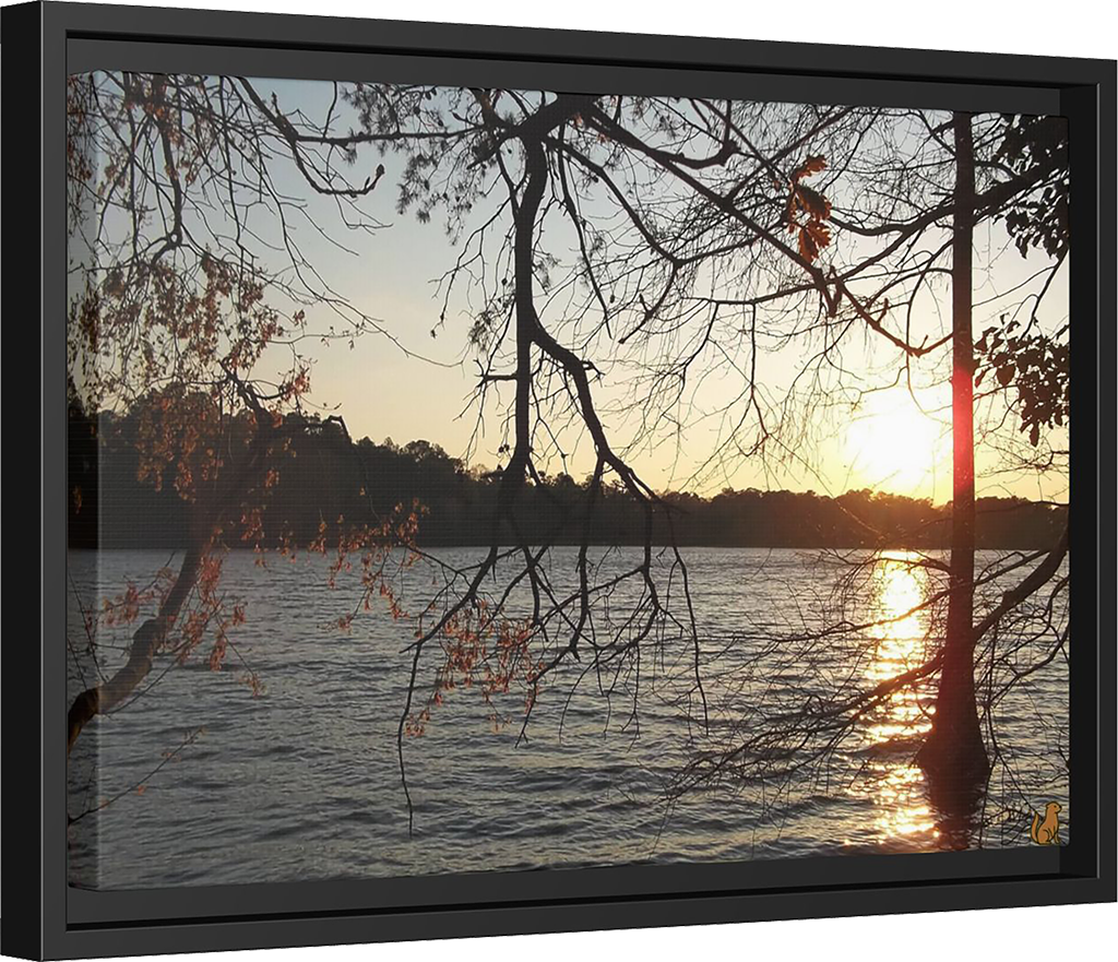 Evening Stillness, Framed Matte Canvas Print