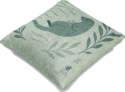 Otter Woven Throw Pillow
