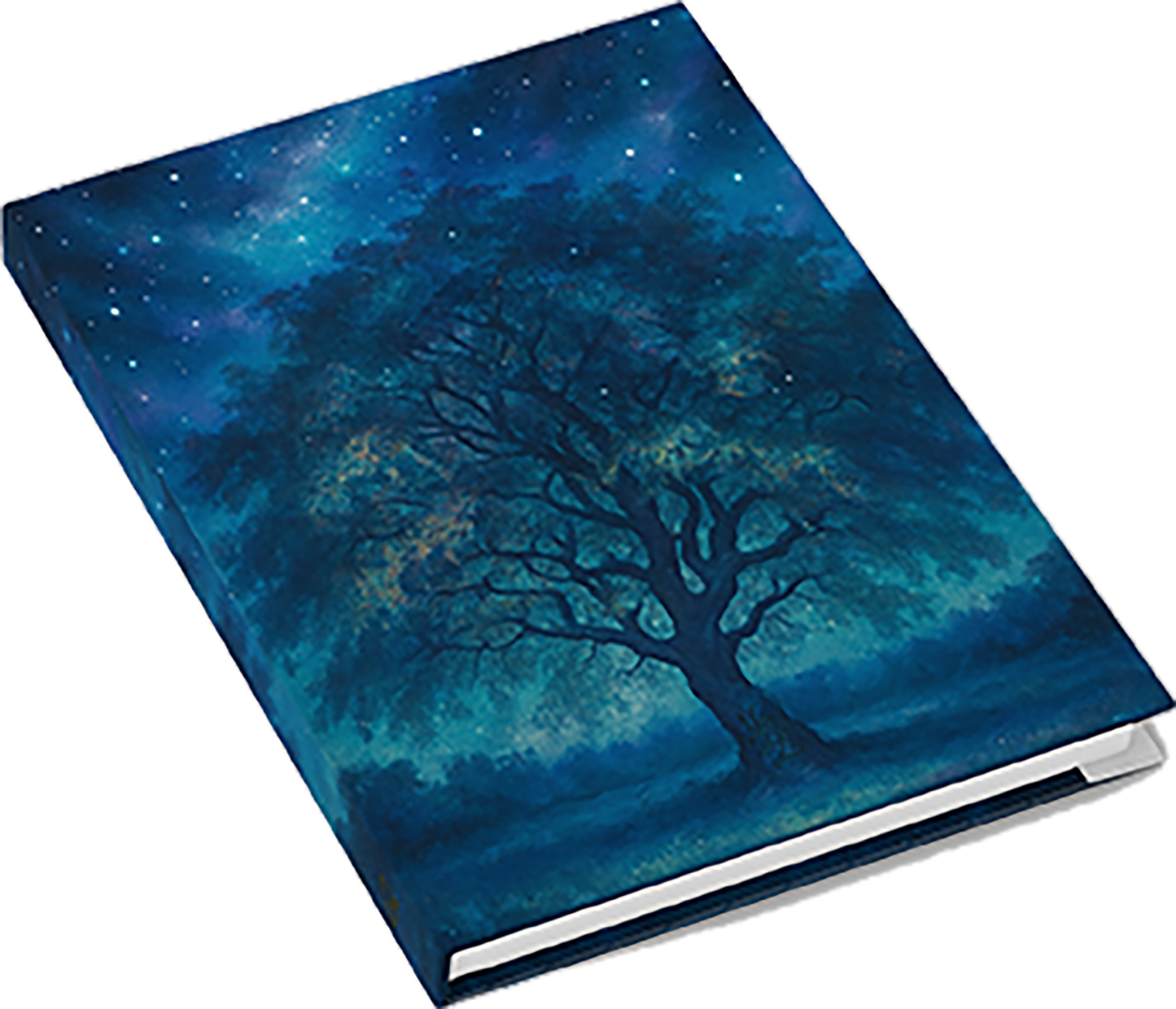 Starry Night Tree Hardcover Journal, Ruled Line