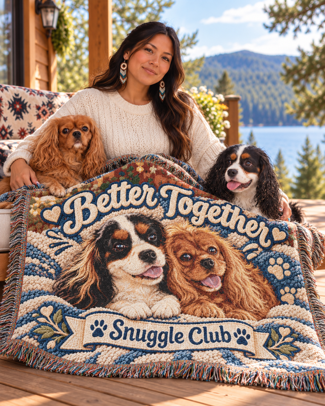 Better Together Snuggle Club Woven Blanket — Cavy Cozy Throw