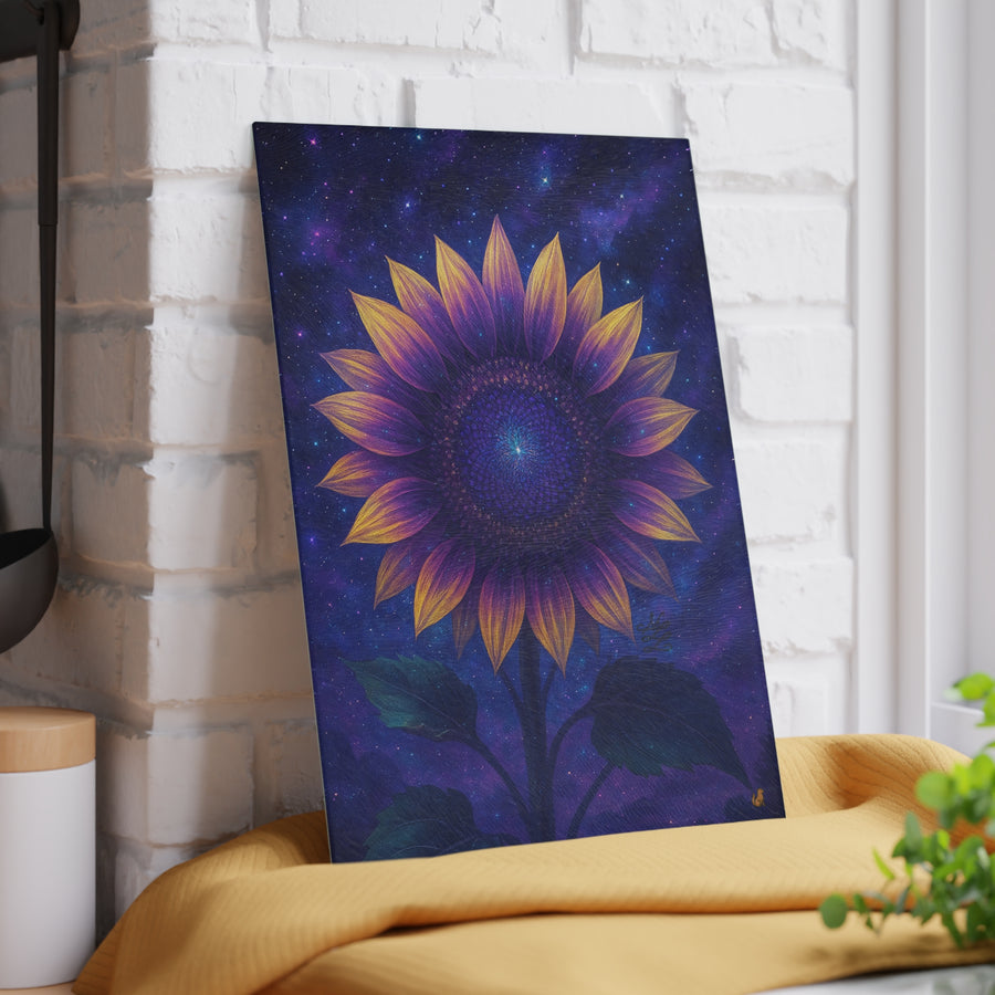 Nebula Bloom Glass Cutting Board