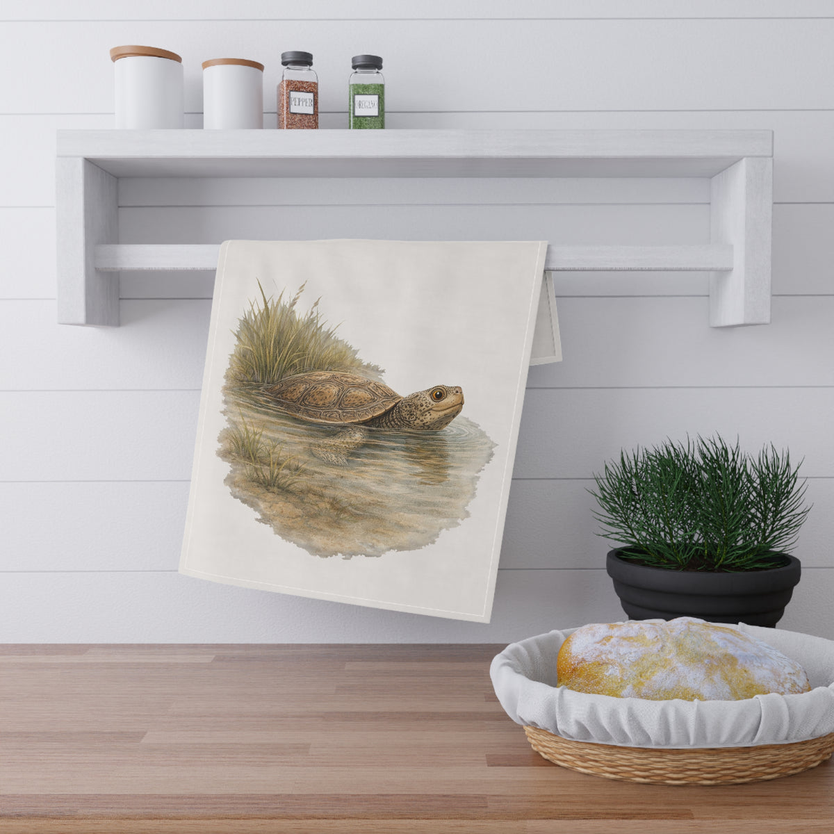 Coastal Terrapin Tea Towel
