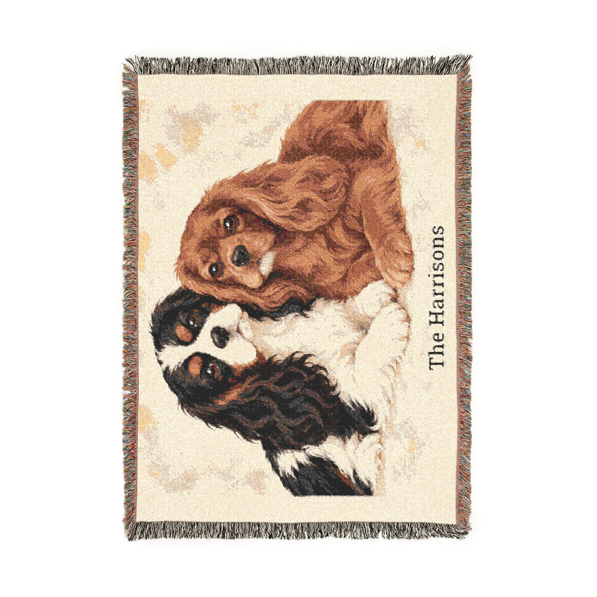 Personalized Cavalier King Charles Spaniel Woven Blanket – Better Together