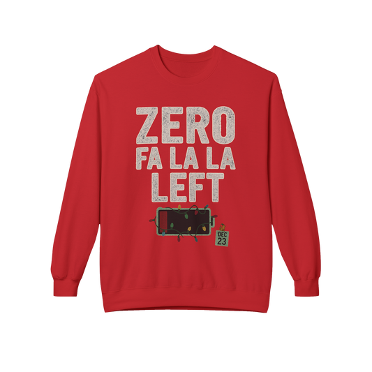 Zero Fa La La Left - Cozy Crewneck Sweatshirt
