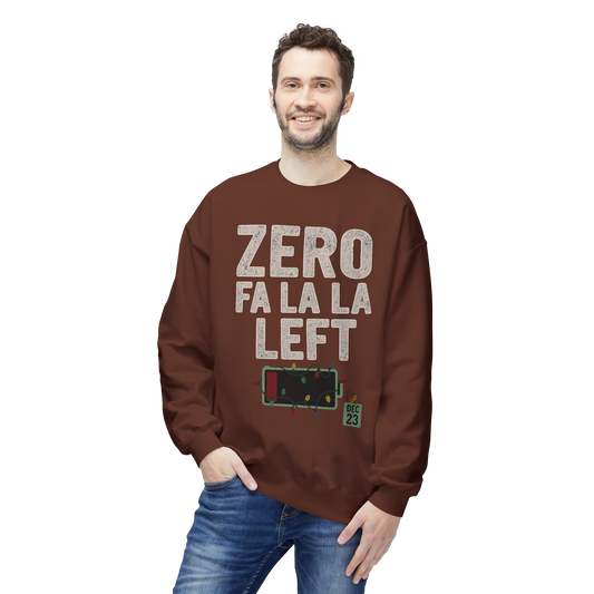 Zero Fa La La Left - Cozy Crewneck Sweatshirt