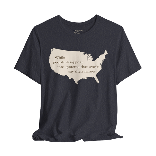 Witness Tee, While People Disappear