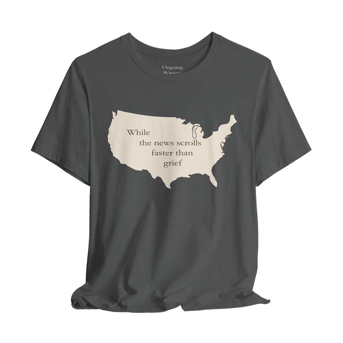 Witness: While News Scrolls — Unisex T-Shirt