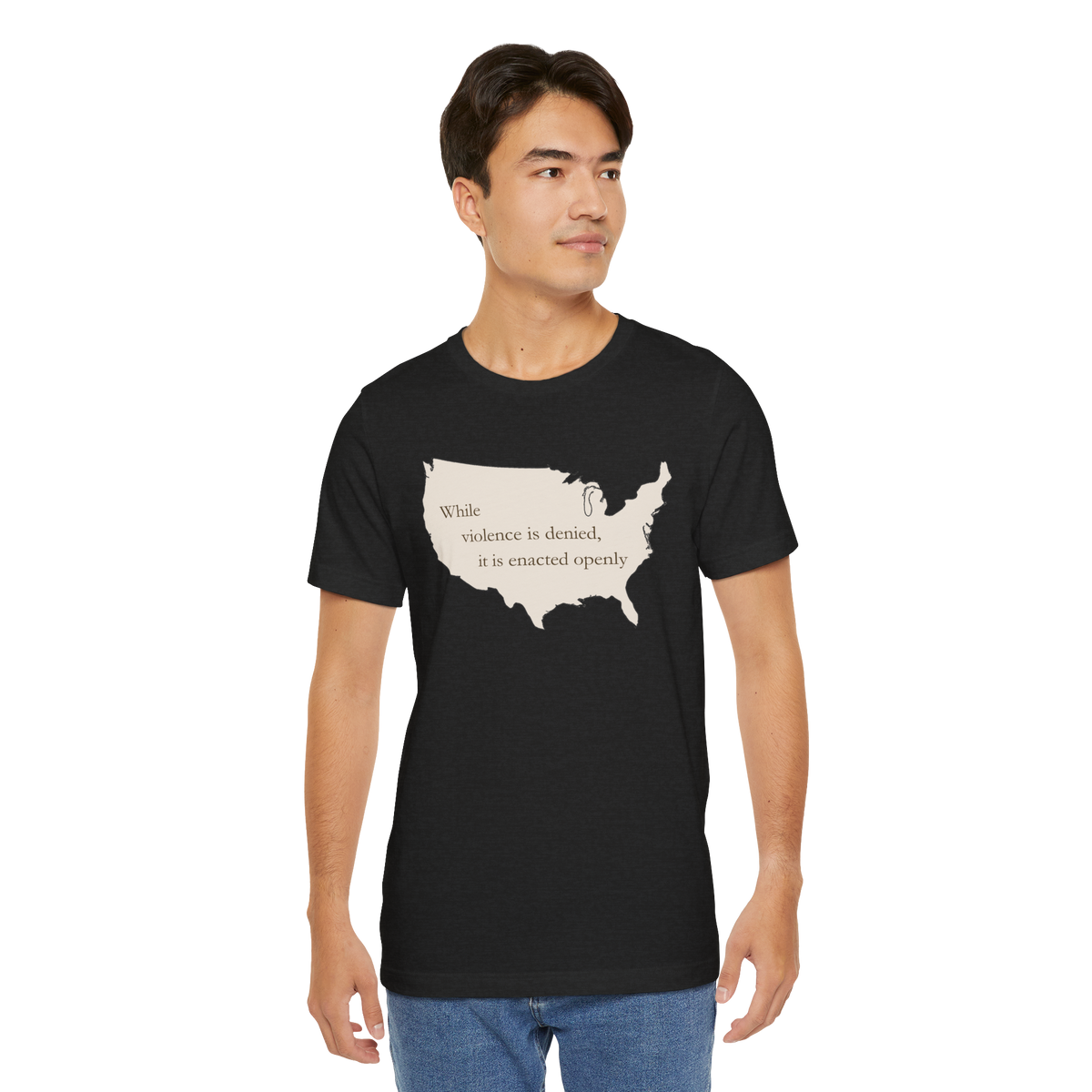 Witness: While Violence Is Denied — Unisex T-Shirt
