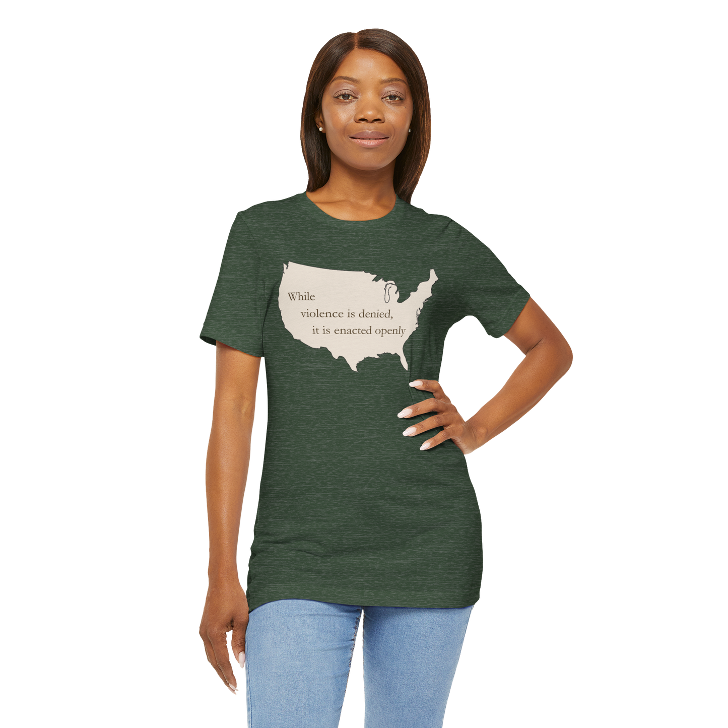 Witness Tee, While Violence Is Denied