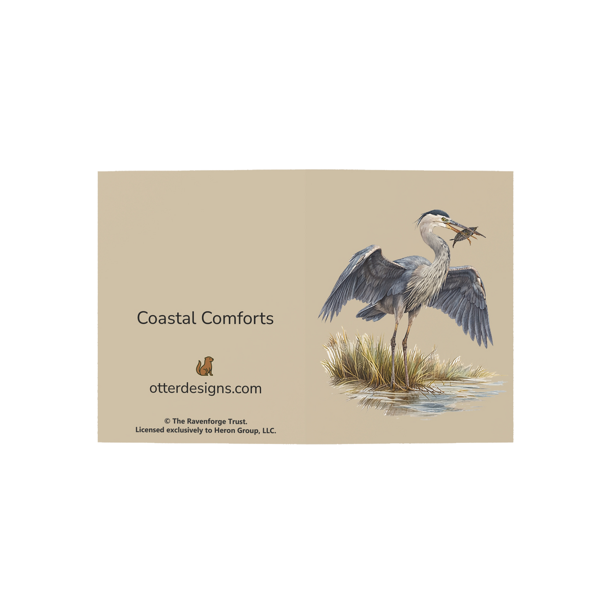 Coastal Heron Greeting Cards, 10ct