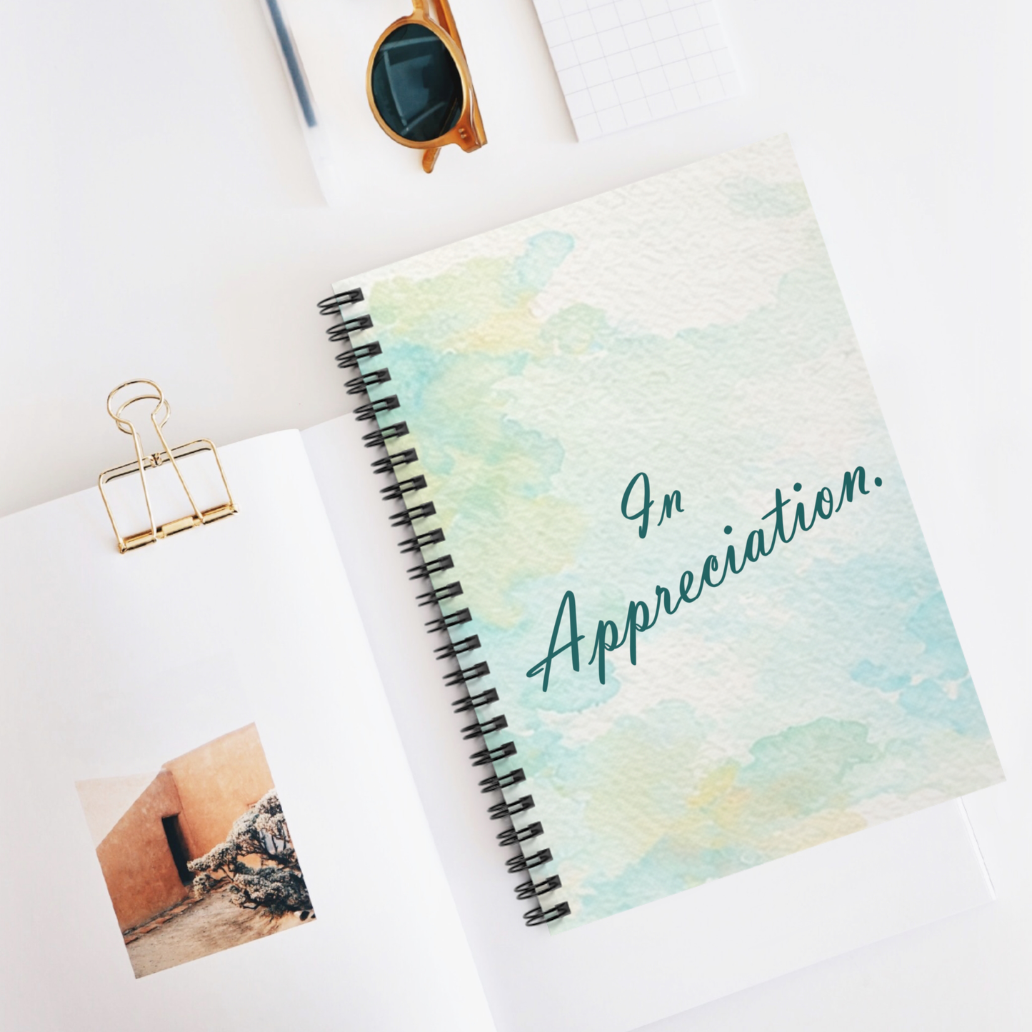 In Appreciation., Spiral Notebook