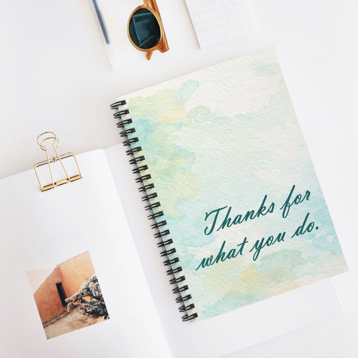 Thanks for What You Do — Spiral Notebook