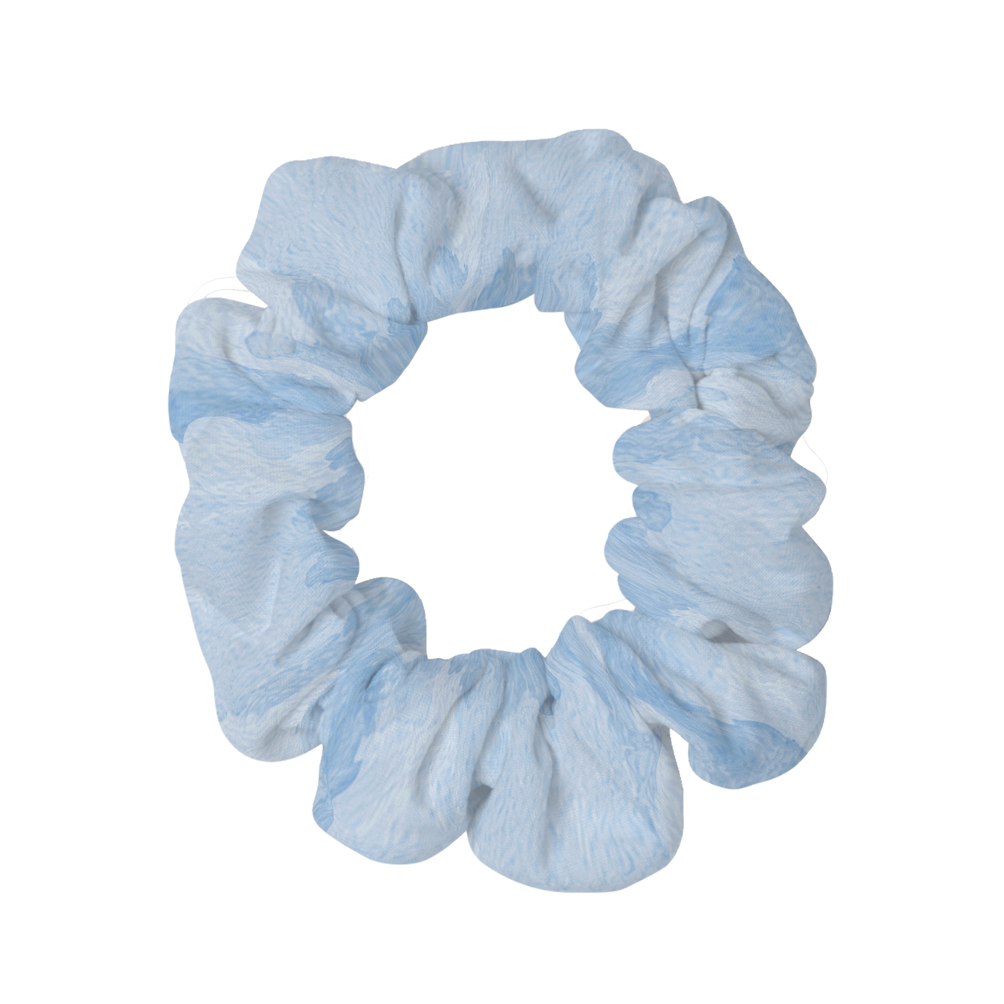 Watercolor Scrunchie, Soft Blue