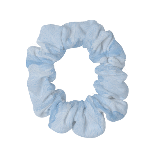 Watercolor Scrunchie, Soft Blue