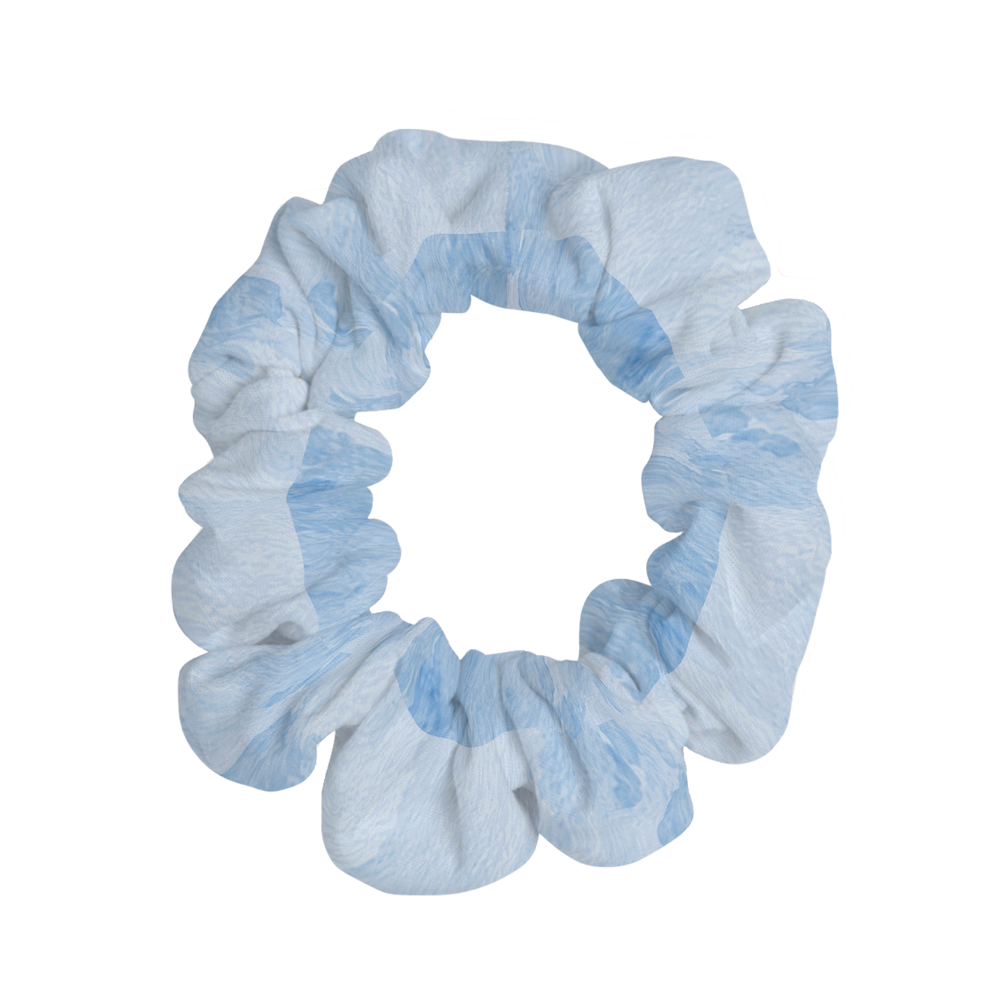 Watercolor Scrunchie, Soft Blue