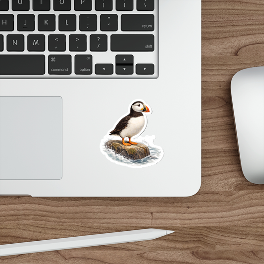 Bram the Puffin Matte Vinyl Die-Cut Sticker