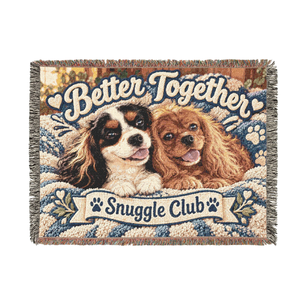 Better Together Snuggle Club Woven Blanket — Cavy Cozy Throw